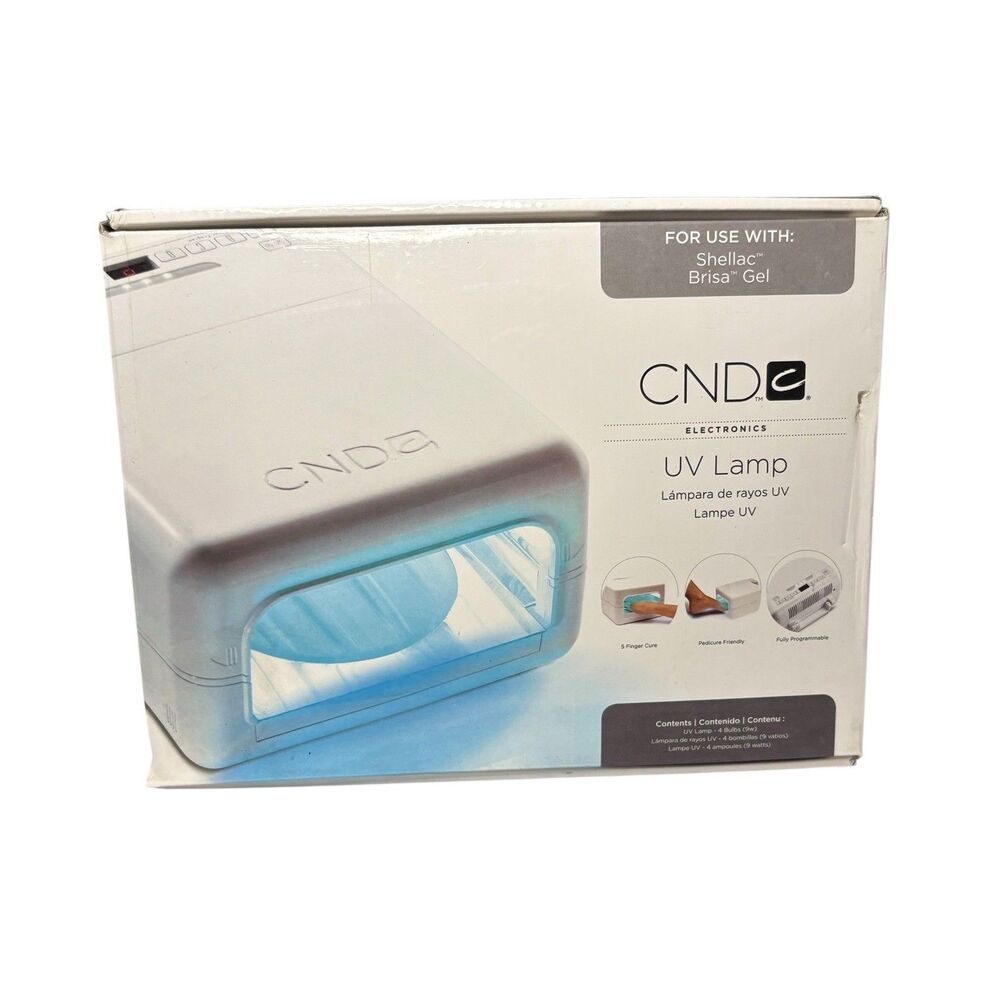 CND UV Lamp Use w/ Shellac & Brisa Gel 5 Finger Cure Pedicure - Fully Functional